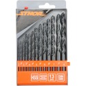 22180 TWIST DRILL SET HSS 2-8mm 13pcs STHOR