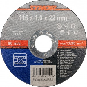 08170 Cut-Off Disc metal 115*1,0*22mm STHOR