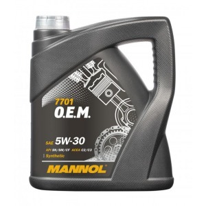 Синтетическое масло MANNOL 7701 OEM 4L 5W30 GM OPEL CHEVROLET