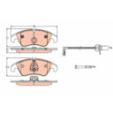 Brake Pad Set, disc brake TRW GDB1768