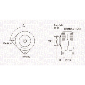 Laturi MAGNETI MARELLI 063731564010