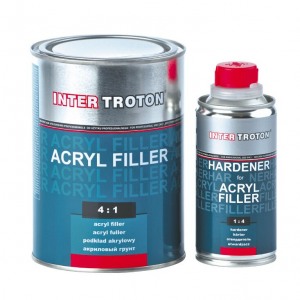 Acrylic filler HS 2K 4:1 1L white 0,8 l + 0,2 l hardener TROTON