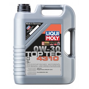 TOP TEC 4310 0W-30 hüdrokrakk õli 5L LIQUI MOLY