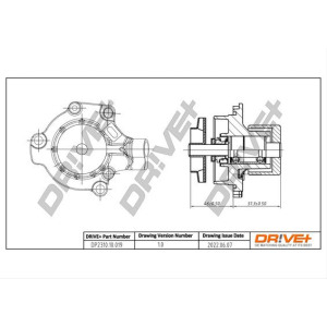 Water Pump, engine cooling Dr!ve+ DP2310.10.019