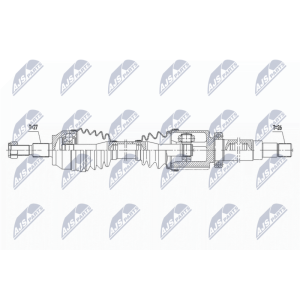 Приводной вал NTY NPW-FR-145