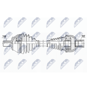 Приводной вал NTY NPW-ME-158