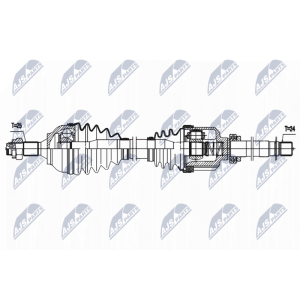 Приводной вал NTY NPW-PE-087