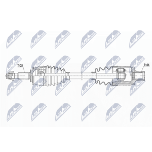 Приводной вал NTY NPW-PL-147