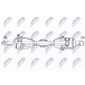 Приводной вал NTY NPW-TY-180