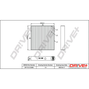 Filter, cabin air Dr!ve+ DP1110.12.0390