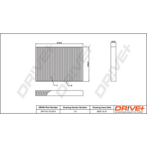 Filter, cabin air Dr!ve+ DP1110.12.0273