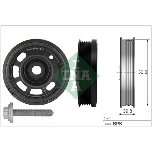 Hihnapyöräsarja, kampiakseli Schaeffler INA 544 0174 20