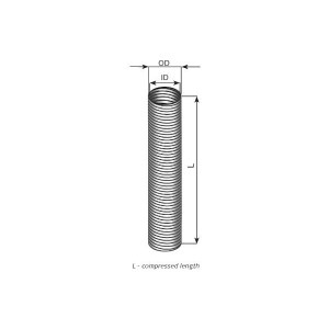 Corrugated Pipe, exhaust system DINEX 94151