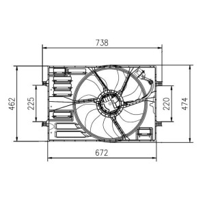Fan, engine cooling NRF 47950