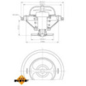 Thermostat, coolant NRF 725070