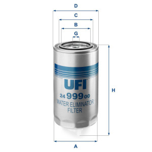 Polttoainesuodatin UFI 24.999.00