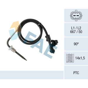 Sensor, exhaust gas temperature FAE 68006