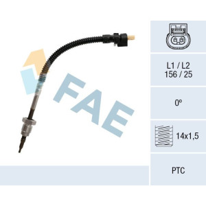 Sensor, exhaust gas temperature FAE 68051