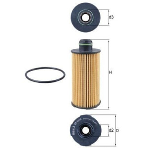 Õlifilter MAHLE OX 1219D