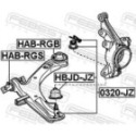 Mounting, control/trailing arm FEBEST HAB-RGS