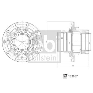 Wheel Hub FEBI BILSTEIN 182087