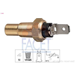 Sensor, coolant temperature FACET 7.3080