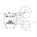 Metallipalje, ilmajousitus FEBI BILSTEIN 101269