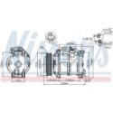 Compressor, air conditioning NISSENS 89074