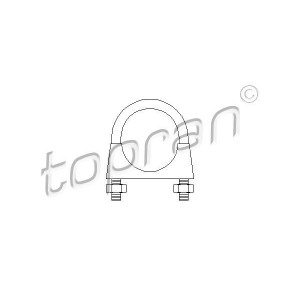 Pipe Connector, exhaust system TOPRAN 202 494