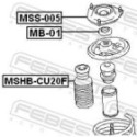 Protective Cap/Bellow, shock absorber FEBEST MSHB-CU20F