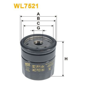 Õlifilter WIX FILTERS WL7521