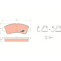Brake Pad Set, disc brake TRW GDB1677