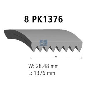 Поликлиновой ремень DT Spare Parts 3.34211