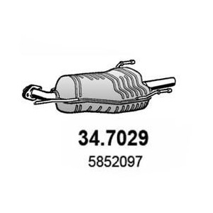 Rear Muffler ASSO 34.7029