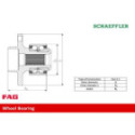 Pyöränlaakerisarja Schaeffler FAG 713 6604 40