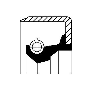 Shaft Seal, manual transmission CORTECO 01002918B