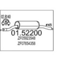 Front Muffler MTS 01.52200