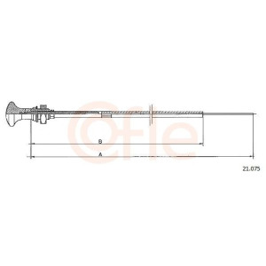 Cable, starter COFLE 21.075