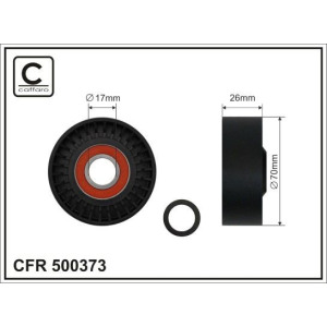 Натяжной ролик, поликлиновой ремень CAFFARO 500373