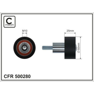 Паразитный / Ведущий ролик, зубчатый ремень CAFFARO 500280