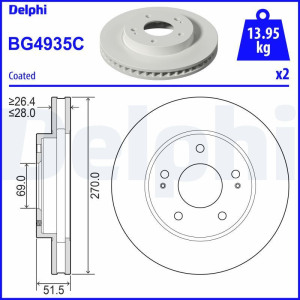 Piduriketas DELPHI BG4935C