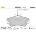 Brake Pad Set, disc brake VALEO 302217