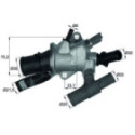 Thermostat, coolant MAHLE TI 166 88