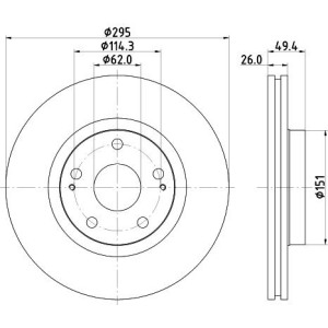 Piduriketas HELLA 8DD 355 114-671