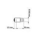 Bulb T2W Long Life 24V 2W BA9s SCT 202372