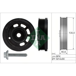 Hihnapyöräsarja, kampiakseli Schaeffler INA 544 0172 20