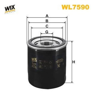 Öljynsuodatin WIX FILTERS WL7590