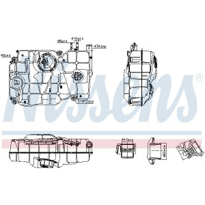 Expansion Tank, coolant NISSENS 996162