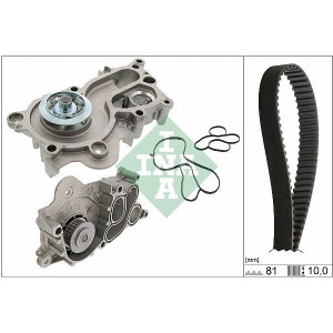 Vesipumppu + jakohihnasarja Schaeffler INA 530 0744 30