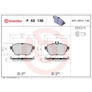 Jarrupala, levyjarru BREMBO P 50 136